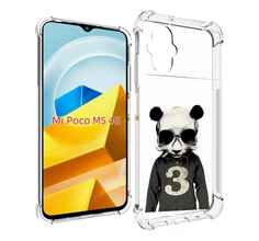 Чехол Mypads Панда-В-Костюме Для Poco M5 Противоуд