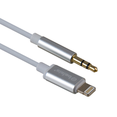 Кабель Lightning-AUX 3.5 jack,24 бит/48 кГц,совместим с iPhone,2.0 м.,Belsis/BW1621