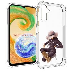 Чехол MyPads загадочная-девушка-в-костюме женский для Samsung Galaxy A14 5G