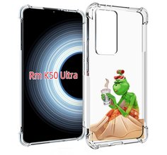 Чехол MyPads Гринч-в-платье для Xiaomi 12T / Redmi K50 Ultra