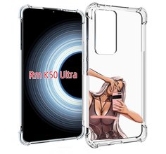 Чехол MyPads девушка-в-прозрачной-одежде для Xiaomi 12T / Redmi K50 Ultra