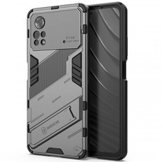 Противоударный чехол-подставка Epik Megatron для Poco X4 Pro 5G с защитой камеры