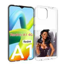 Чехол Mypads Нарисованная-Девушка-В-Фиолетовом-Платье Женский Для Xiaomi Redmi A1