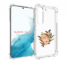 Чехол MyPads лицо-с-патчами для Samsung Galaxy S23