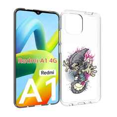 Чехол Mypads Нарисованный Скелет На Скейт Борде Для Xiaomi Redmi A1