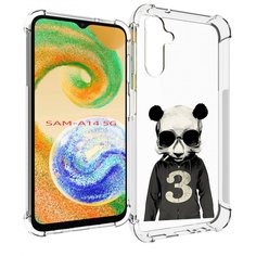 Чехол MyPads Панда-в-костюме для Samsung Galaxy A14 5G