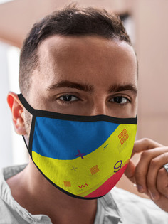 Многоразовая маска унисекс Burnettie Геометрия Яркий Стиль Для Лета