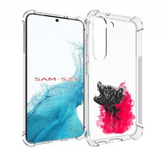 Чехол MyPads медведь в дымке для Samsung Galaxy S23