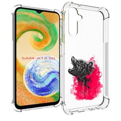 Чехол MyPads медведь в дымке для Samsung Galaxy A14 5G