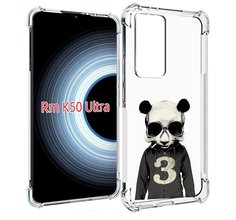 Чехол MyPads Панда-в-костюме для Xiaomi 12T / Redmi K50 Ultra