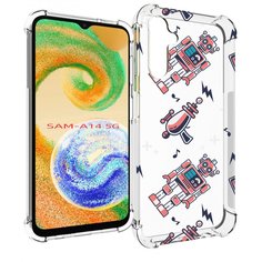Чехол MyPads мини-роботы для Samsung Galaxy A14 5G