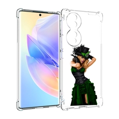 Чехол MyPads девушка-в-модном-длинном-платье женский для Honor 70