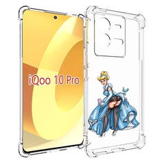Чехол MyPads девушка-в-платье-красивая женский для Vivo iQOO 10 Pro