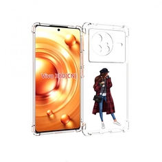 Чехол Mypads Девушка-В-Клетчатом-Пальто Для Vivo X80