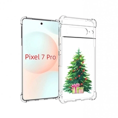 Чехол Mypads Елка Новогодняя С Подарками Акварель Для Google Pixel 7 Pro