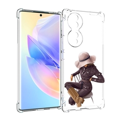 Чехол MyPads загадочная-девушка-в-костюме женский для Honor 70