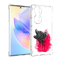 Чехол MyPads медведь в дымке для Honor 70