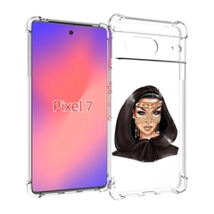 Чехол Mypads Девушка-В-Золотой-Маске Для Google Pixel 7