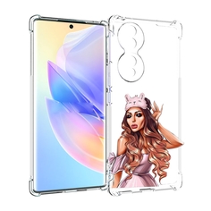 Чехол MyPads девушка-с-маской-для-сна женский для Honor 70