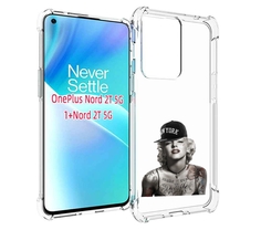 Чехол MyPads Мерлин Монро с тату женский для OnePlus Nord 2T