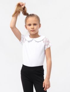 Джемпер детский Cherubino CWJG 63200-20, белый, 158