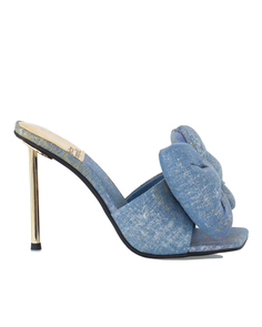 Сабо женские JEFFREY CAMPBELL Bow-Down.23 синие 38 IT