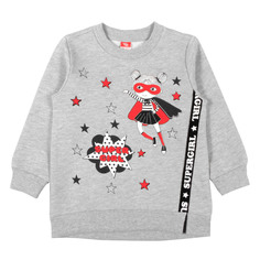 Платье детское Cherubino CWK 62502-1, серый, 122