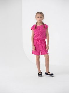 Полукомбинезон детский Cherubino CSKG 90095-46-314, розовый, 104