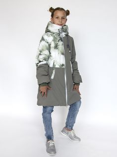 Пальто детское Аврора 935-Д, оливковый, 146 Aurora