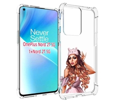 Чехол MyPads девушка-с-маской-для-сна женский для OnePlus Nord 2T