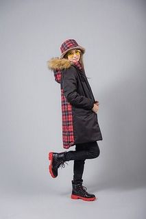 Пальто детское Аврора 944-Д, черный, 146 Aurora