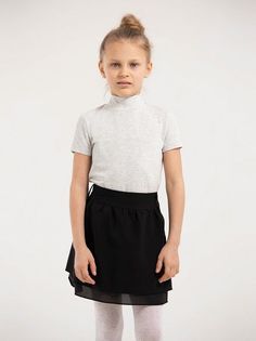 Водолазка детская Cherubino CWJG 63201-11, светло-серый, 140