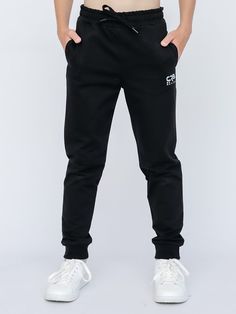 Брюки детские Cherubino CWJB 70234-22, черный, 122