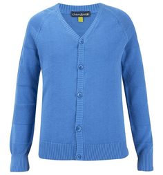 Кардиган детский Cherubino 6W044 CB, голубой, 98