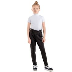 Брюки детские Cherubino CWJG 70242-22, черный, 164