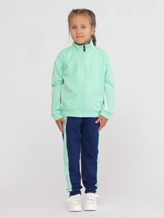 Костюм детский Cherubino CWJG 90115-38, салатовый, 140