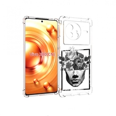 Чехол Mypads Черно Белая Ваза В Абстракции Для Vivo X80