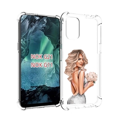 Чехол Mypads Роскошное-Платье Женский Для Nokia G11/G21