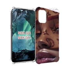 Чехол Mypads Лицо Девушки Тень Женский Для Nokia G11/G21