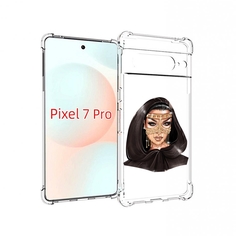 Чехол Mypads Девушка-В-Золотой-Маске Для Google Pixel 7 Pro