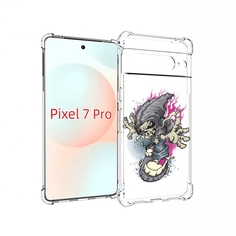 Чехол Mypads Нарисованный Скелет На Скейт Борде Для Google Pixel 7 Pro