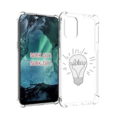 Чехол Mypads Лампочка-С-Идеей Для Nokia G11/G21