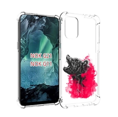 Чехол Mypads Медведь В Дымке Для Nokia G11/G21