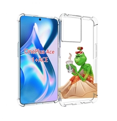 Чехол MyPads Гринч-в-платье для OnePlus Ace