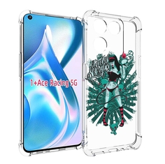 Чехол MyPads нарисованная девушка в татуировках для OnePlus Ace Racing