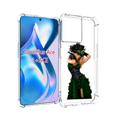 Чехол MyPads девушка-в-модном-длинном-платье женский для OnePlus Ace