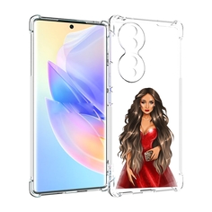 Чехол MyPads девушка-в-вечернем-платье женский для Honor 70