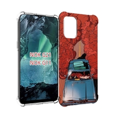 Чехол Mypads Машина Мчится С Дымком Для Nokia G11/G21