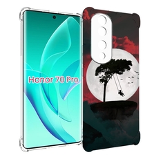 Чехол MyPads качели-над-пропастью для Honor 70 Pro / 70 Pro Plus