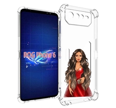 Чехол MyPads девушка-в-вечернем-платье женский для Asus ROG Phone 6